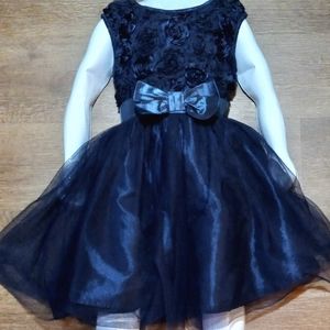 Pink & Violet Navy Blue Toddler Girl Party Dress Size 4